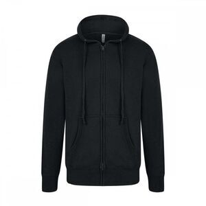 Casual Classic Mens Zip Hood / Black
